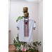 Embroidered shirt "Stars Maroon"